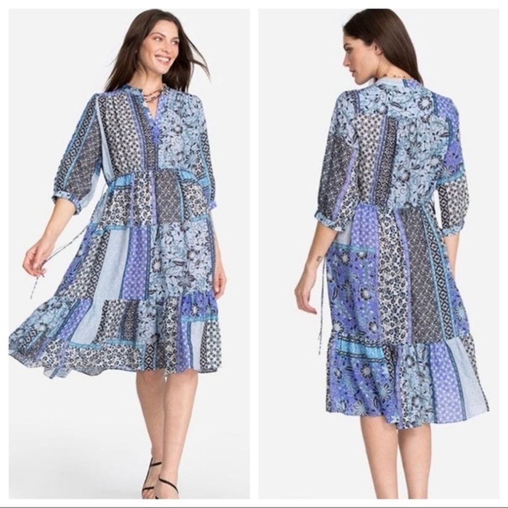 JOHNNY WAS MARRAKESH DRAWSTRING DRESS